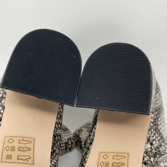 Office Womens London Gray Reptile Print Vegan Leather Side Zip Heel Boots Size 8 - Picture 10 of 11